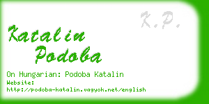 katalin podoba business card